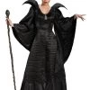 Disguise Maleficent Christening Black Gown Adult Deluxe Ladies Licensed Costumes