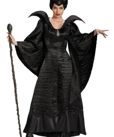 Disguise Maleficent Christening Black Gown Adult Deluxe Ladies Licensed Costumes