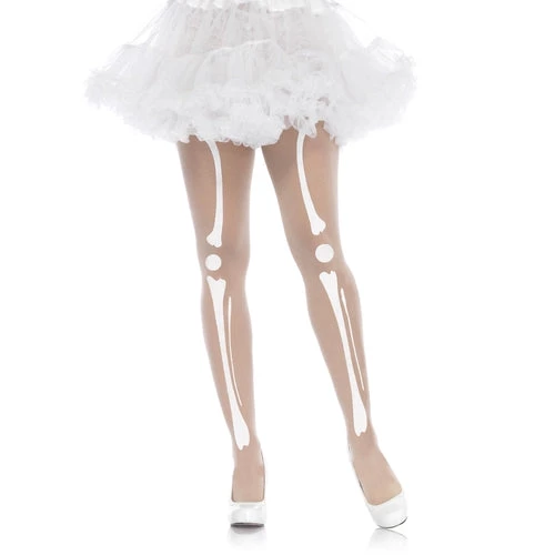 Leg Avenue Halloween And Holiday Hosiery Skeleton Bone Women's Tights