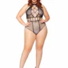 Leg Avenue Unfazed Plus Bodysuit Teddy And Bodysuits