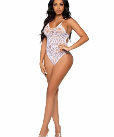 Leg Avenue Ex-Factor Lace Bodysuit Teddy