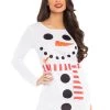 Leg Avenue Snowman Christmas Costume T-Shirt Dress