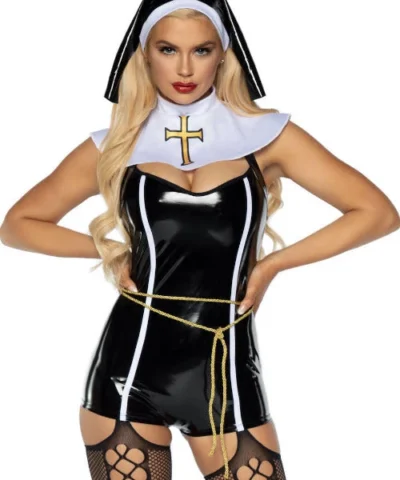 Legavenue Military & Uniforms Sinful Sister Nun Costume