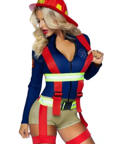 Leg Avenue Military & Uniforms Hot Zone Honey Firefighter Costume