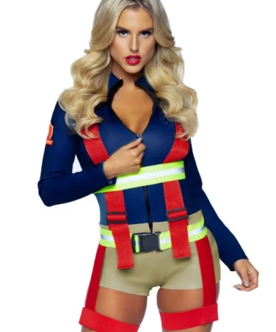 Leg Avenue Military & Uniforms Hot Zone Honey Firefighter Costume