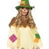 Leg Avenue Circus & Clowns Scarecrow Poncho With Matching Hat