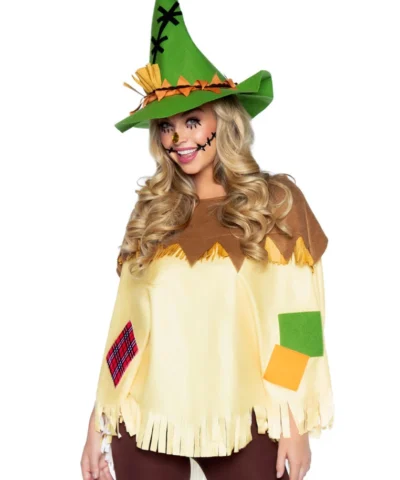 Leg Avenue Circus & Clowns Scarecrow Poncho With Matching Hat