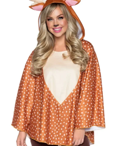 Leg Avenue Fawn Poncho Animal Costume With Hood