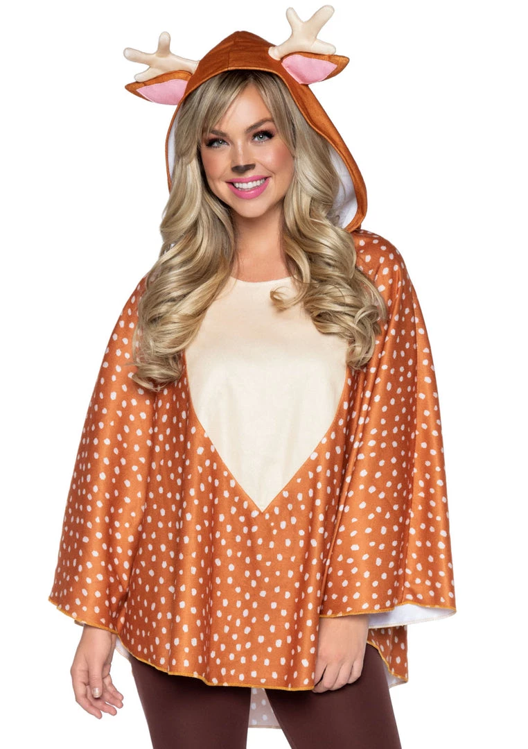 Leg Avenue Fawn Poncho Animal Costume With Hood