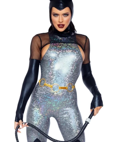 Leg Avenue Feline Felon Villain Catsuit Costume