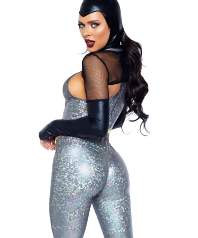 Leg Avenue Feline Felon Villain Catsuit Costume