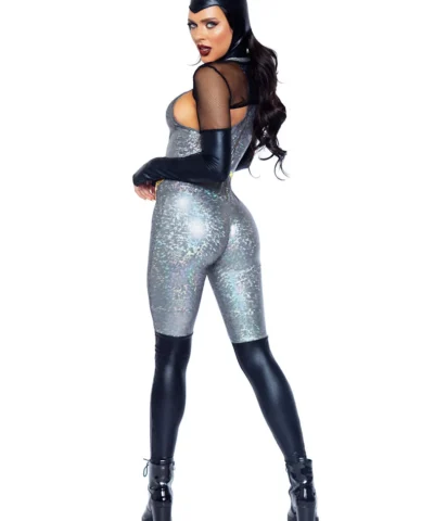 Leg Avenue Feline Felon Villain Catsuit Costume