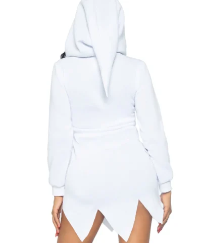 Leg Avenue Design Your Own Costumes Ghost Fleece Hoodie Dress.