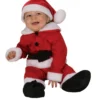Rubies Rubie's Costume Fleece Baby Santa Romper Costume And Hat Holiday Kids Costume