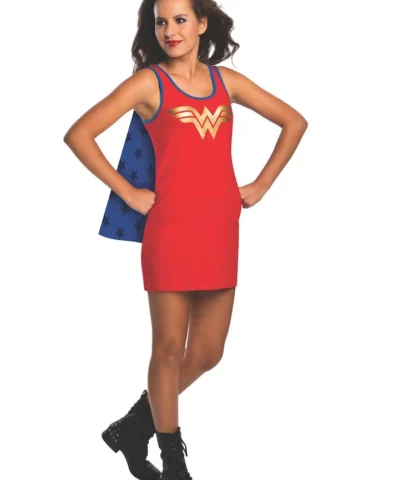 Rubies Tank Dress Teen Wonder Woman Costume Ladies Licensed Costumes