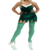 Rubies Holiday Women's Sassy Elf Dress And Thigh Highs