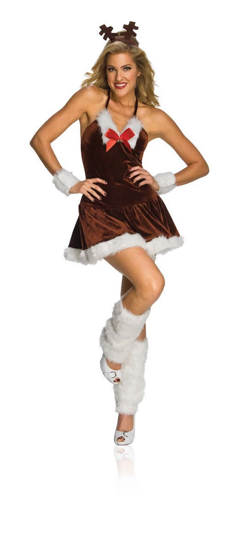 Rubies Women's Festive Reindeer Dress