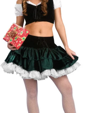 Rubies Women's Santa's Sassy Green Helper Costume