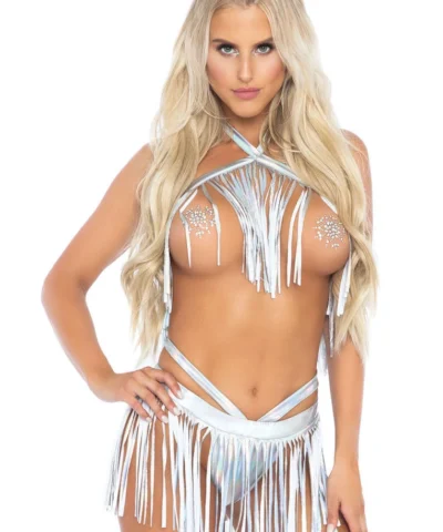 Leg Avenue Best Selling Products Get Wild Fringe Bikini Set
