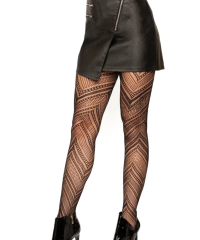 Leg Avenue Silken Chevron Fishnet Tights