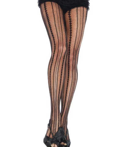 Leg Avenue Eve Vintage Pinstripe Net Tights