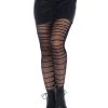 Leg Avenue Lara Shredded Fishnet Tights Net & Lace Tights