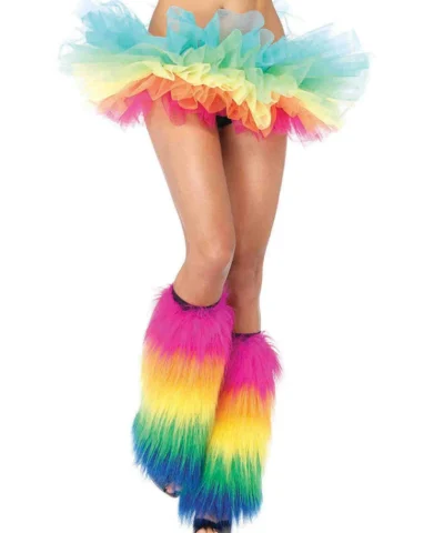 Leg Avenue Rainbow Organza Layered Tulle Tutu Skirt