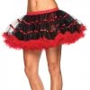 Leg Avenue Layered Satin Striped Tulle Petticoat