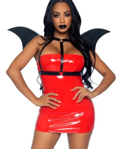 Leg Avenue Costumes Faux Leather Bat Wing Body Harness