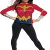 Rubies Ladies Licensed Costumes Adult Wonder Woman Justice League Costume Top