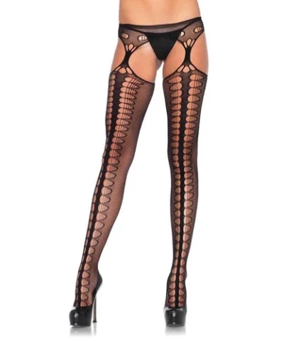 Leg Avenue Garterbelt Stockings And Suspender Hose Ally Garter Belt Net Stockings