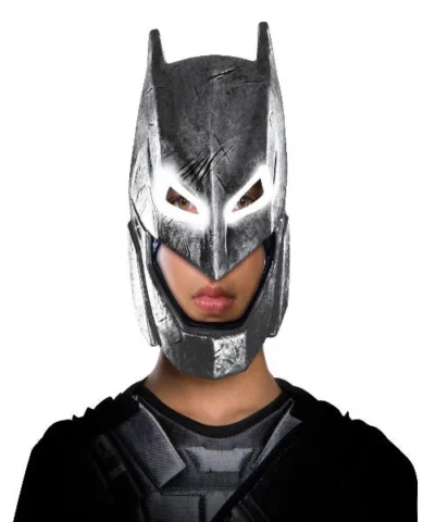 Rubies Face Mask Armored Kids Batman Light-Up Mask