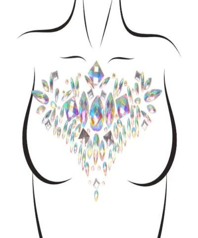 Leg Avenue Costume Jewelry Aura Adhesive Body Jewels Sticker