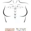 Leg Avenue Kismet Adhesive Mirror Star And Rhinestone Body Sticker