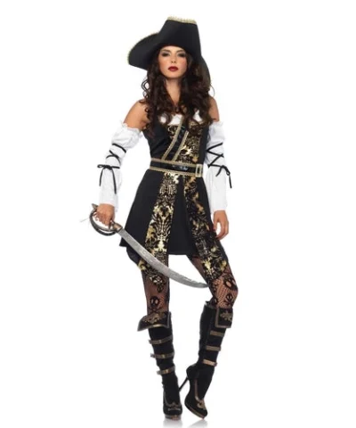 Leg Avenue Black Sea Buccaneer Costume Ladies Pirates