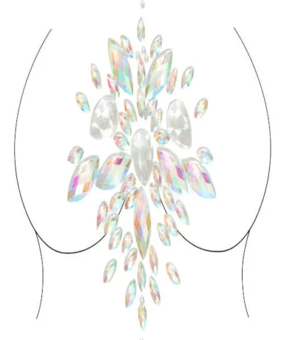 Leg Avenue Costume Jewelry Celestial Adhesive Body Jewels Sticker