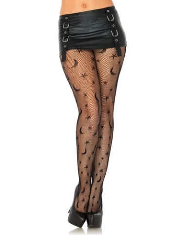 Leg Avenue Net & Lace Tights Celestial Net Tights