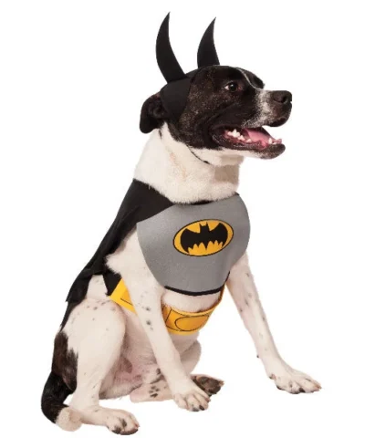 Rubies Classic Pet Batman Costume Licensed Pet Costumes