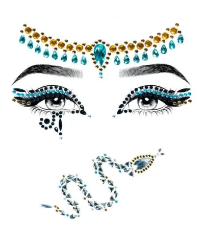 Leg Avenue Costume Jewelry Cleopatra Adhesive Face Jewels Sticker