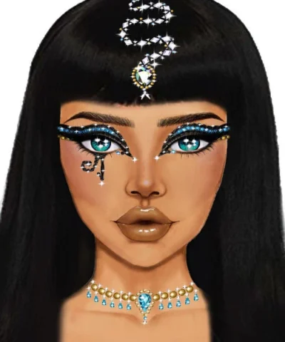 Leg Avenue Costume Jewelry Cleopatra Adhesive Face Jewels Sticker