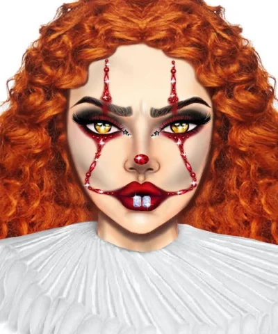 Leg Aveue Clown Adhesive Face Jewels Sticker Circus & Clowns