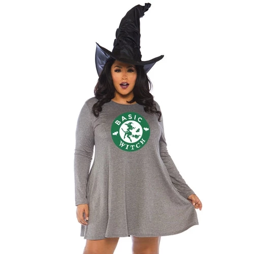 Leg Avenue Curvy Basic Witch Jersey Dress