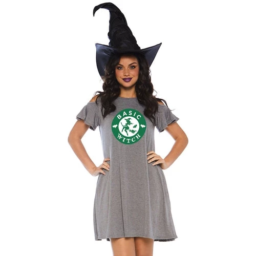 Leg Avenue Curvy Basic Witch Jersey Dress
