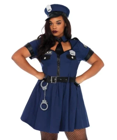 Leg Avenue Military & Uniforms Curvy Flirty Cop Costume