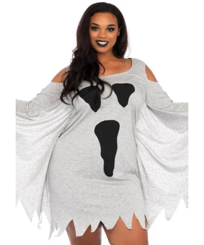 Leg Avenue Spooky Curvy Jersey Ghost Dress