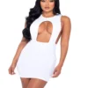 Roma Dresses Cutout High Neck Mini Dress