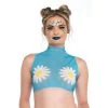 Leg Avenue Daisy Hippie Mesh Crop Top Festival & Rave