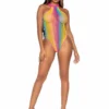 Leg Avenue Teddy And Bodysuits Daydream Rainbow Bodysuit