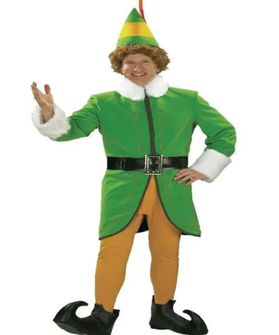 Rubies Deluxe Adult Buddy The Elf Costume Mens Holiday