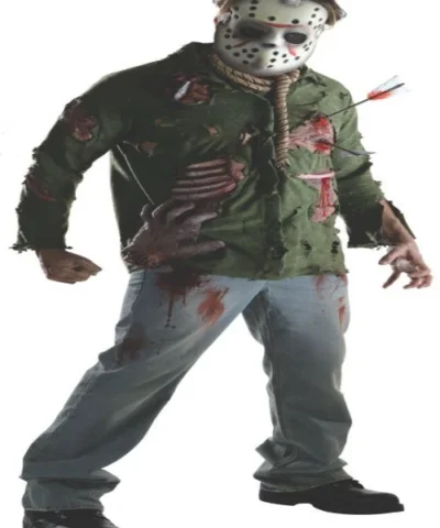 Rubies Mens Licensed Costumes Deluxe Adult Jason Shirt With Molded Pieces And Mask